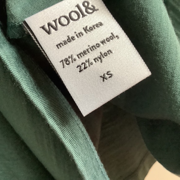 Wool& Brooklyn Dress Short Sleeves Spruce Green Size XS New and Unworn - Picture 3 of 5